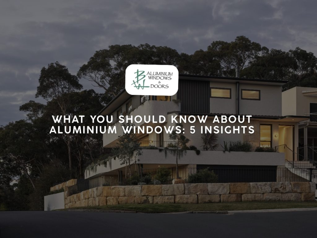 Aluminium windows