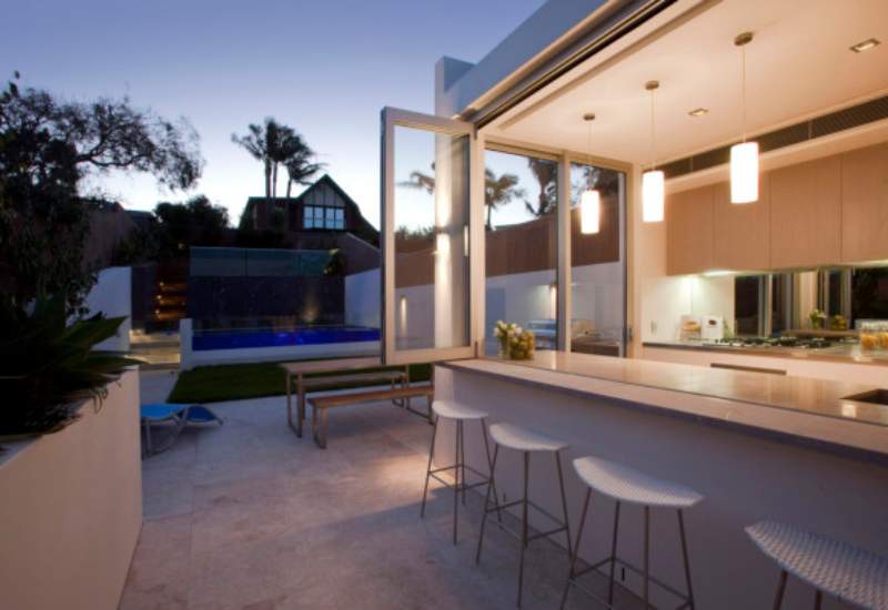 Aluminium sliding window installed in a house