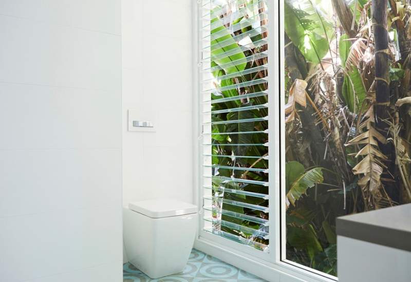 Aluminium sliding window installed in a house