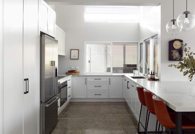 Aluminium sliding window installed in a house