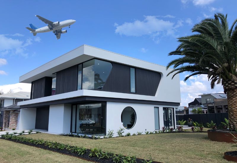 Aluminium sliding window installed in a house