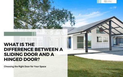 What is the difference between sliding door and hinged door?