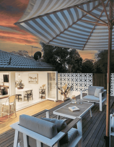 Aluminium hinged doors