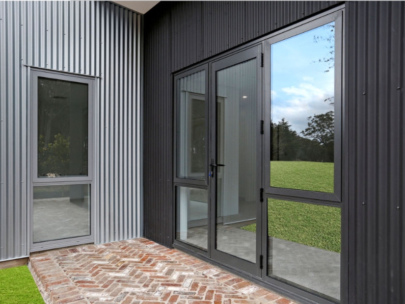 hinged aluminium doors